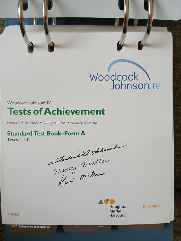 Woodcock Johnson IV Tests Of Achievement Standard Test Book 1-11 12-20 & Manual gallery