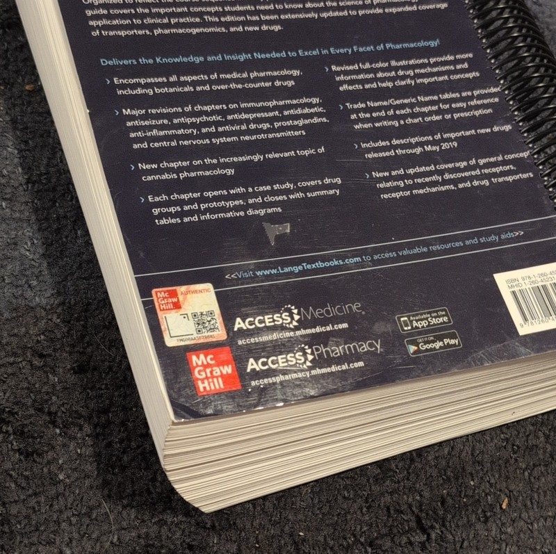McGraw-Hill Basic & Clinical Pharmacology 15th Ed Spiral Bound Lange Katzung gallery