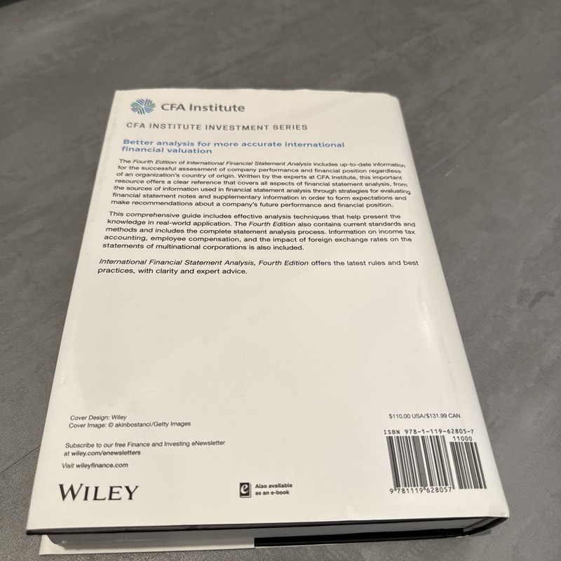 Cfa Institute Investment Ser.: International Financial Statement Analysis gallery