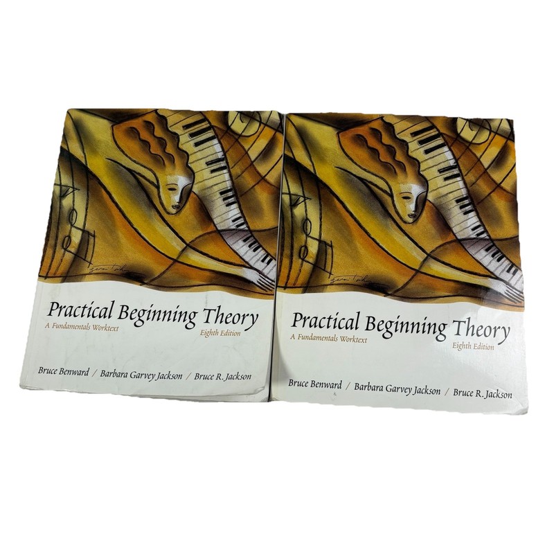 Lot 2 Music teacher book Practical Beginning Theory Fundamentals 8th Edition CDs