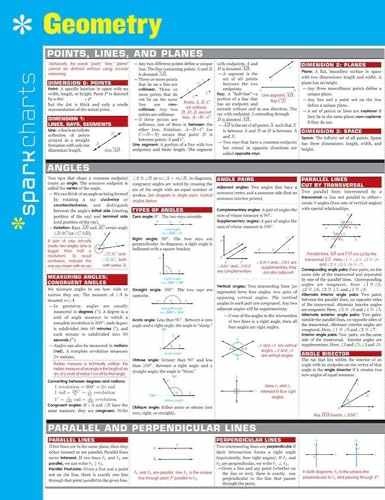 Geometry SparkCharts – Pamphlet, by SparkNotes – Very Good