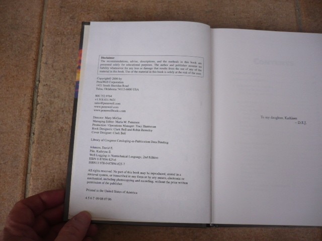 WELL LOGGING-In Nontechnical Language-2nd Edition-David E.Johnson-H/B-2006 gallery
