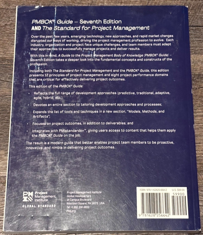 PMBOK Guide Seventh Edition Project Management Institute PMI Paperback 2021 gallery