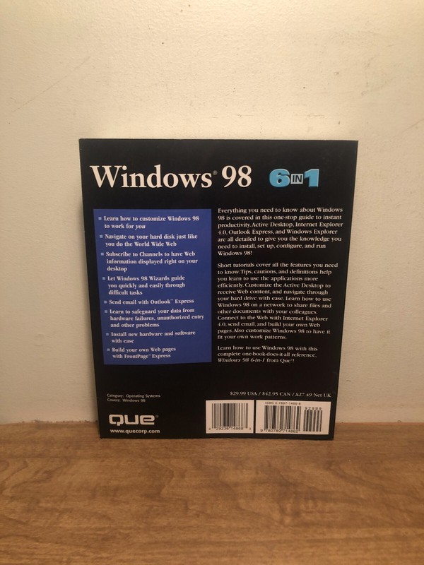 Windows 98 6-in-1 (6 in 1 (Que)) by Jane Calabria and Dorothy Burke PB gallery