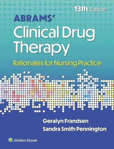 Abrams' Clinical Drug Therapy: - Paperback, by Frandsen EdD RN - Acceptable