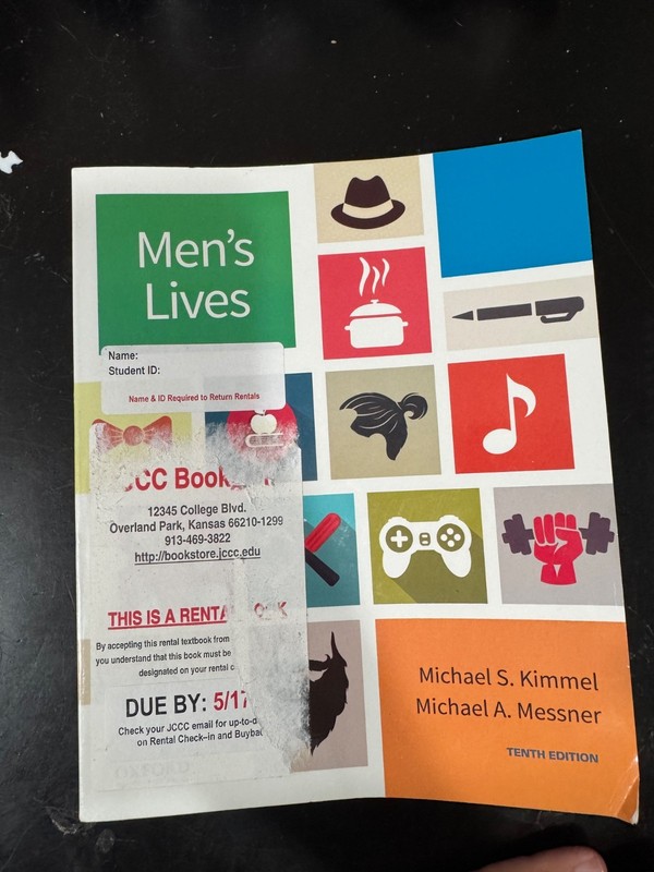 Men’s Lives by Michael Kimmel and Michael A. Messner (2018, Trade Paperback)