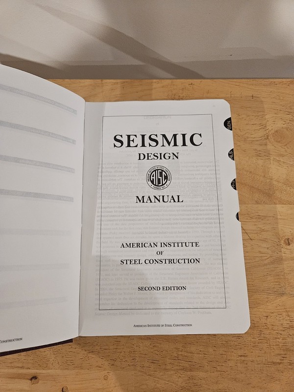 SEISMIC DESIGN MANUAL, 2ND EDITION "by AISC, Hardcover gallery
