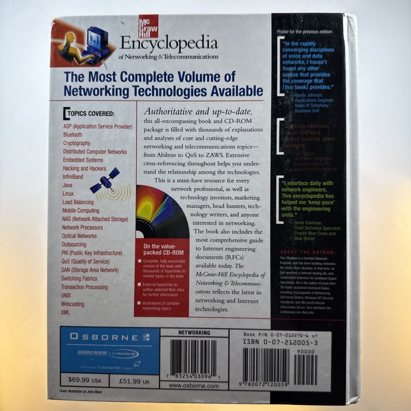 Encyclopedia of Networking & Telecommunications, Sheldon, McGraw-Hill, Osborne gallery