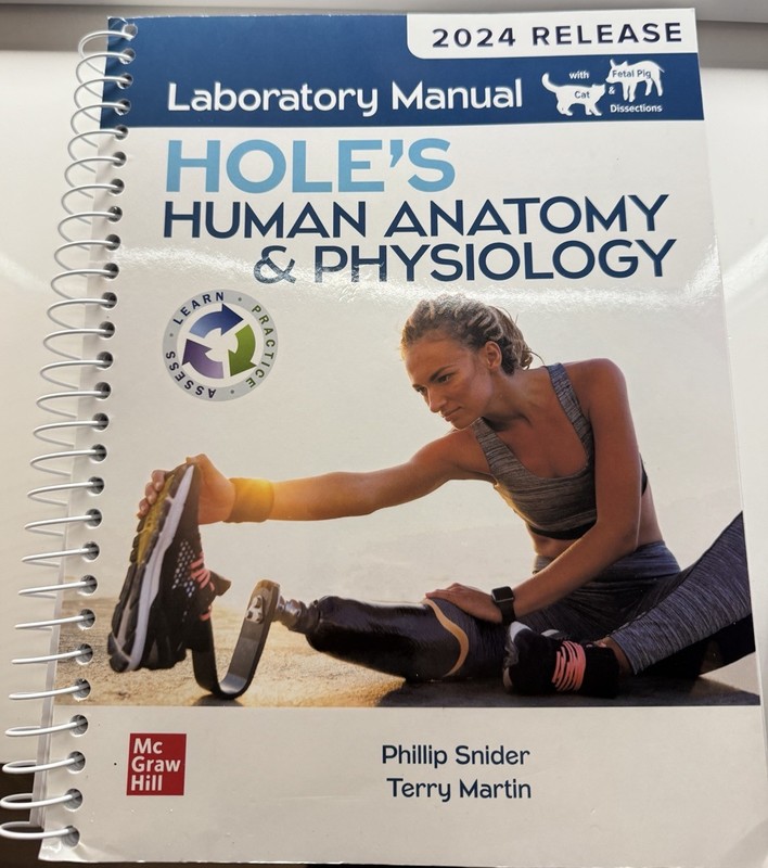 McGraw Hill Hole's Human Anatomy & Physiology Lab Manual 2024 With Connect Code
