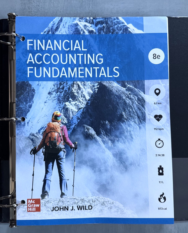 Financial Accounting Fundamentals 8 Edition John Wild Loose Leaf Binder ISBN
