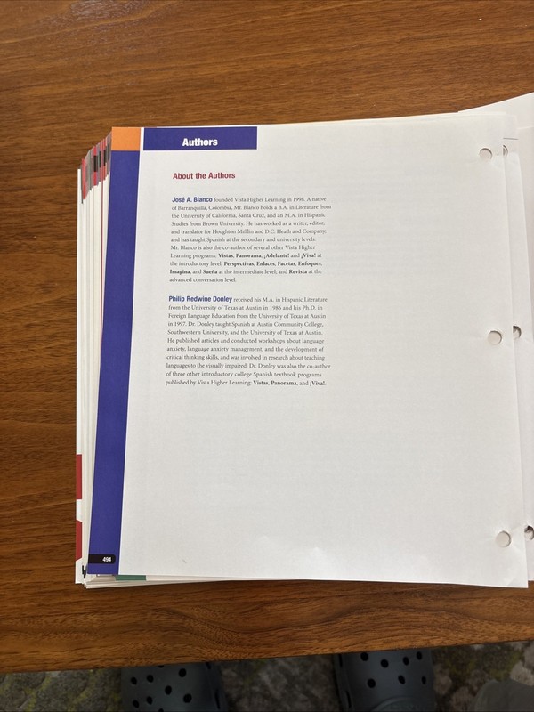 Aventuras 6th Edition Loose-Leaf by Blanco Donley Vista Higher Learning gallery