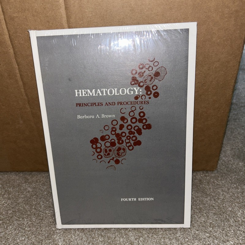 Hematology: Principles and Procedures - Hardcover By Brown, Barbara A - GOOD