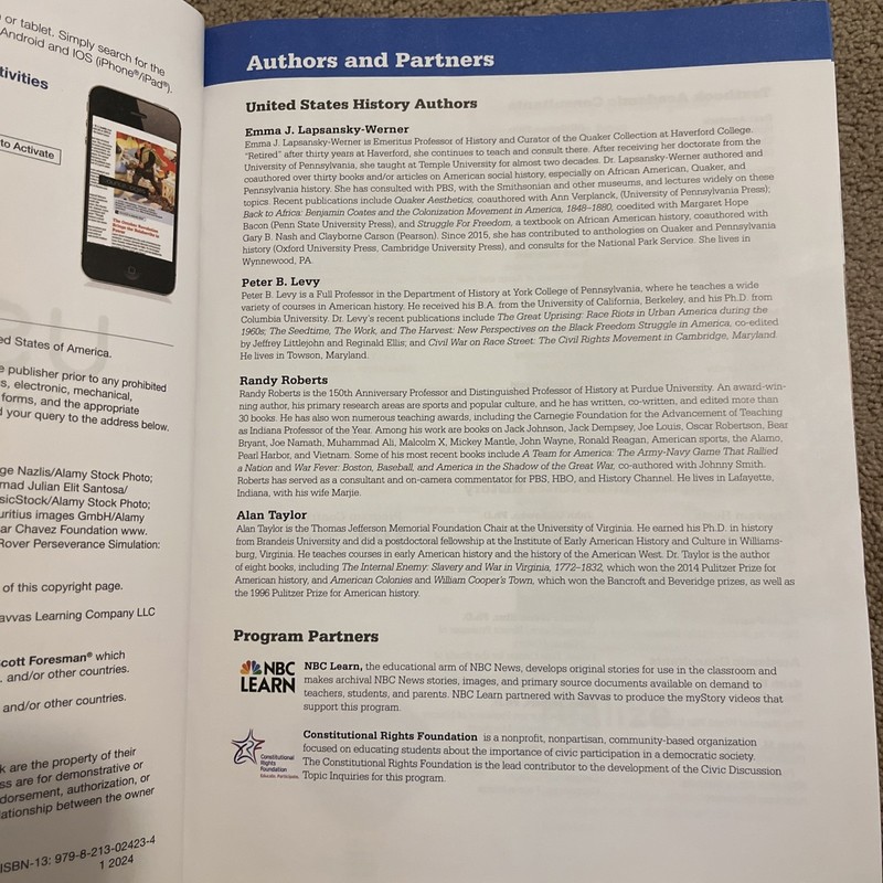 BRAND NEW US HISTORY INTERACTIVE TEXTBOOK-SAVVAS LEARNING COMPANY gallery