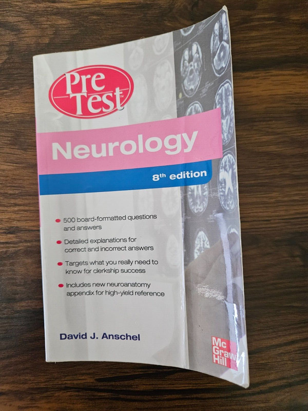Neurology PreTest Self-Assessment and Review, 8th Edition by David J. Anschel