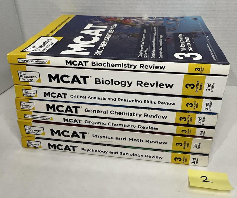 The Princeton Review MCAT Subject Review Complete Box Set 3rd Edition Lot 2