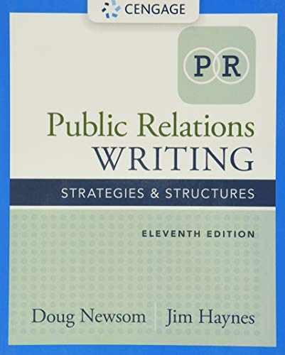 Public Relations Writing: – Paperback, by Newsom Doug; Haynes – Very Good