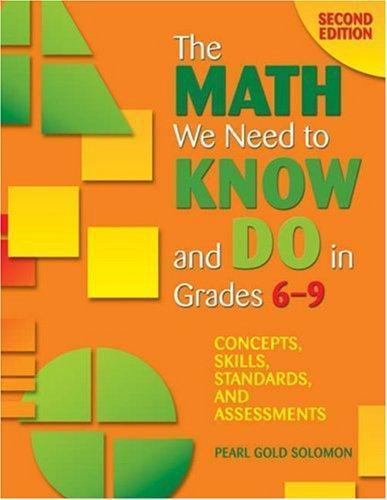 The Math We Need to Know and Do in Grades 6-9: Concepts, Skills, Standards,…