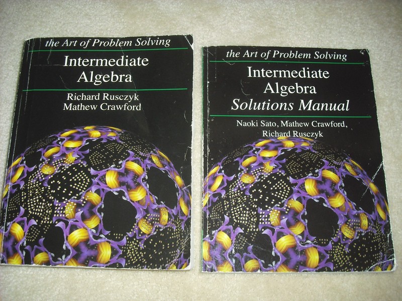 The Art of Problem Solving Intermediate Algebra textbook and solutions manual