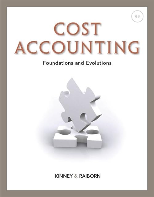 Cost Accounting : Foundations – VERY GOOD