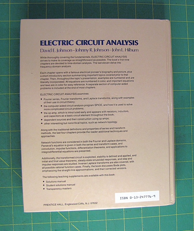 Electric Circuit Analysis by Johnny R. Johnson, David E. Johnson, John L.... gallery