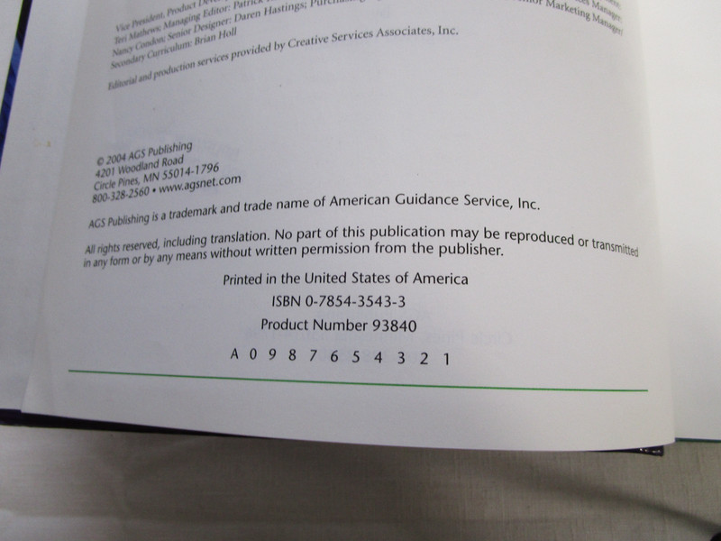Algebra 2 Student Text by A. G. S. Secondary and Haenisch (2004, Hardcover) gallery