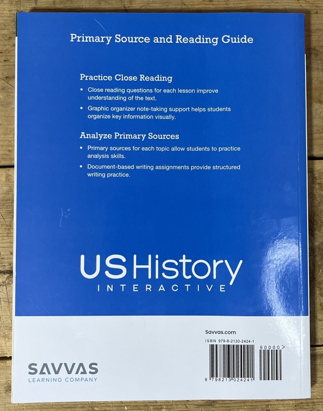 US History Interactive Primary Source and Reading Guide - Savvas Learning - 2022 gallery