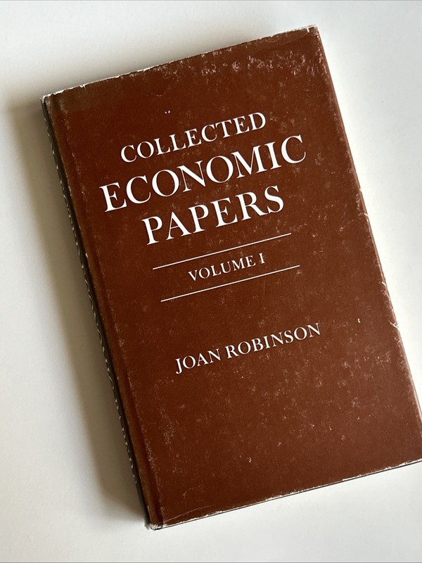 The MIT Press Collected Economic Papers Vol. 1 By Joan Robinson