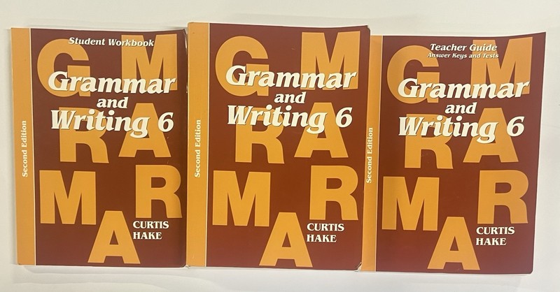 Saxon Grammar and Writing 6 bundle kit set Textbook Workbook Teacher Guide