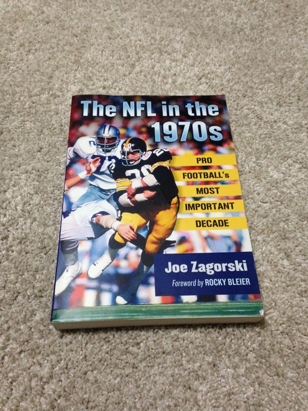 THE NFL IN THE 1970S JOE ZAGORSKI SIGNED PAPERBACK BOOK SIGNED BY ROCKY BLEIER
