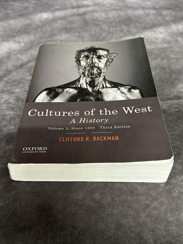 Cultures of the West: A History, – Paperback, by Backman Clifford UNUSED CODE