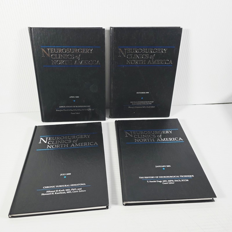 Neurosurgery Clinics of North America Saunders Book Lot Of 4 – Hard Covers