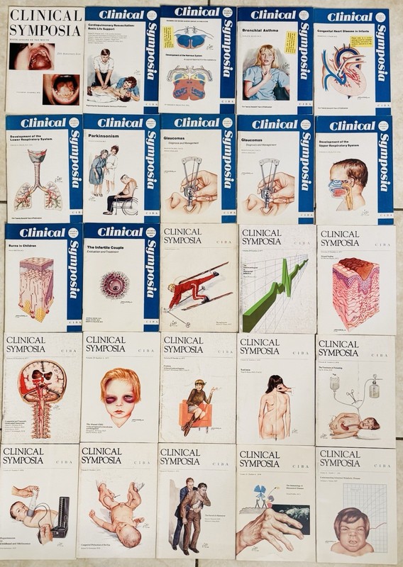 25 Issue LOT of 1973- 1980’s Clinical Symposia Medical Bulletin NETTER CIBA