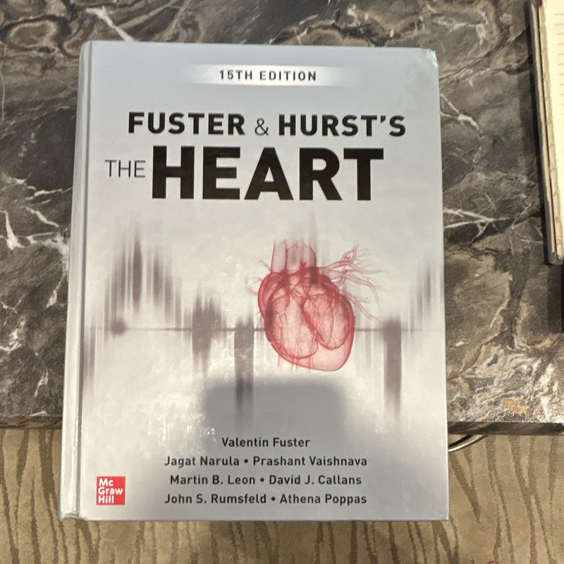 Fuster & Hurst’s The Heart 15th Edition 2022 Hardcover Cardiology (McGraw Hill)