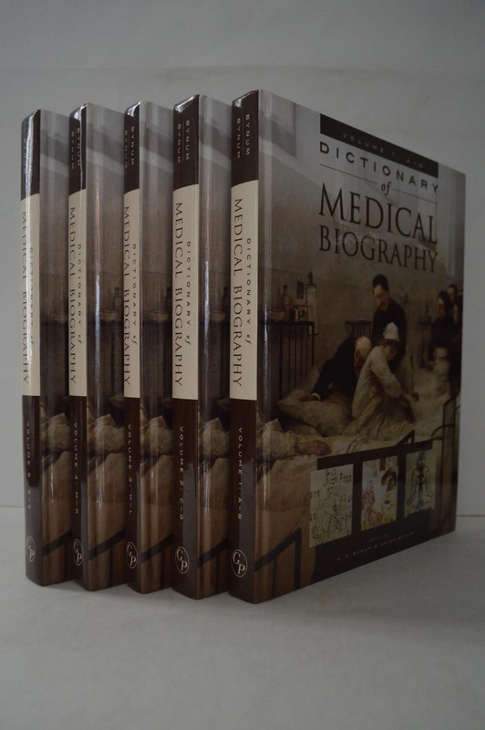 Dictionary Medical Biography Set of 5 HC W.F. Bynum & Helen Bynum