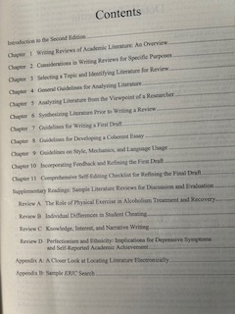 Writing Literature Reviews, A Guide for Students of the Social and Behavioral.. gallery