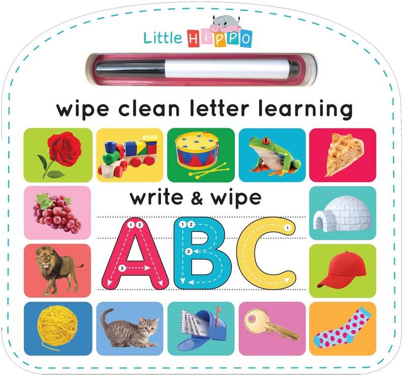 Write & Wipe ABC - Children's Novelty Learning Board Book - Wipe Clean - Alp...