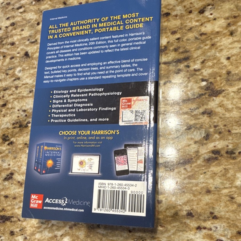 Harrison's Manual of Medicine 20th Edition McGraw Hill Jameson Fauci gallery