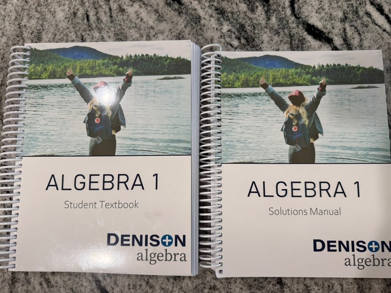 Denison Algebra 1 Solutions Manual, Student Test Book & Answer Key