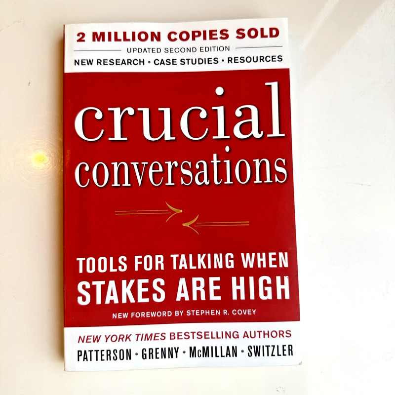 Crucial Conversations. Tools for talking. Patterson Grenny. Paperback .