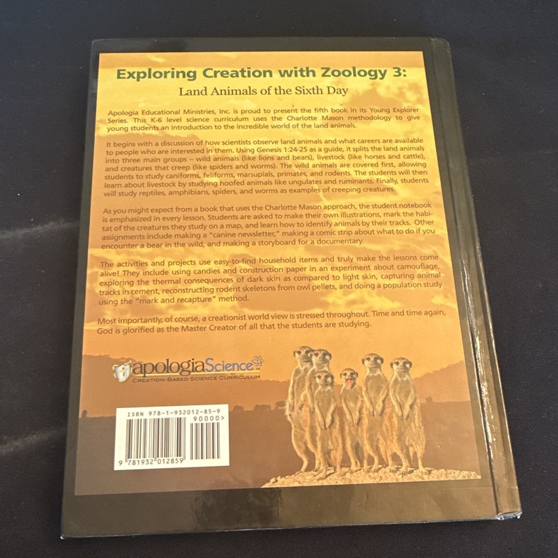 Apologia Exploring Creation Zoology 3 Hardcover 2008 Jeannie K. Fulbright gallery