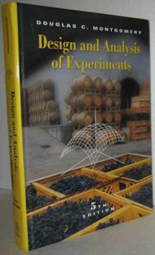 Design and Analysis of – Hardcover, by Montgomery Douglas C. – Very Good