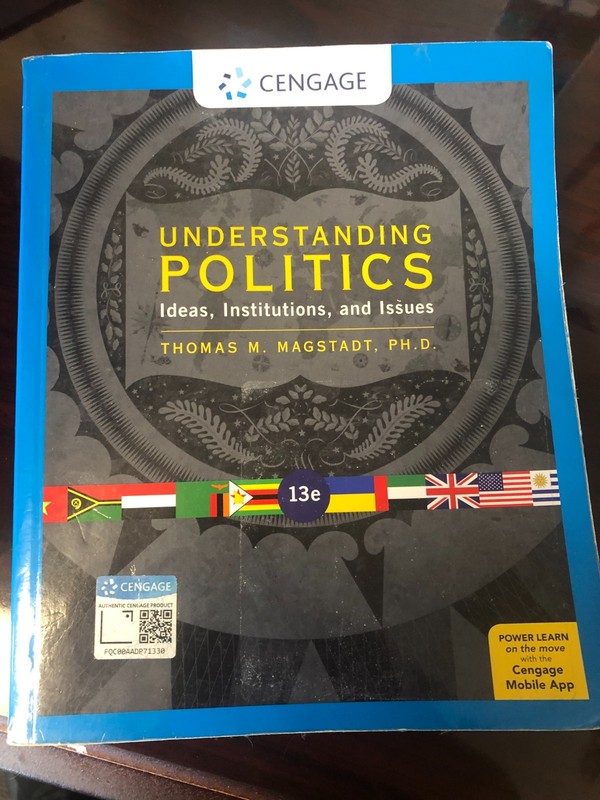 Understanding Politics 13th Edition by Magstadt (Paperback, 2021)