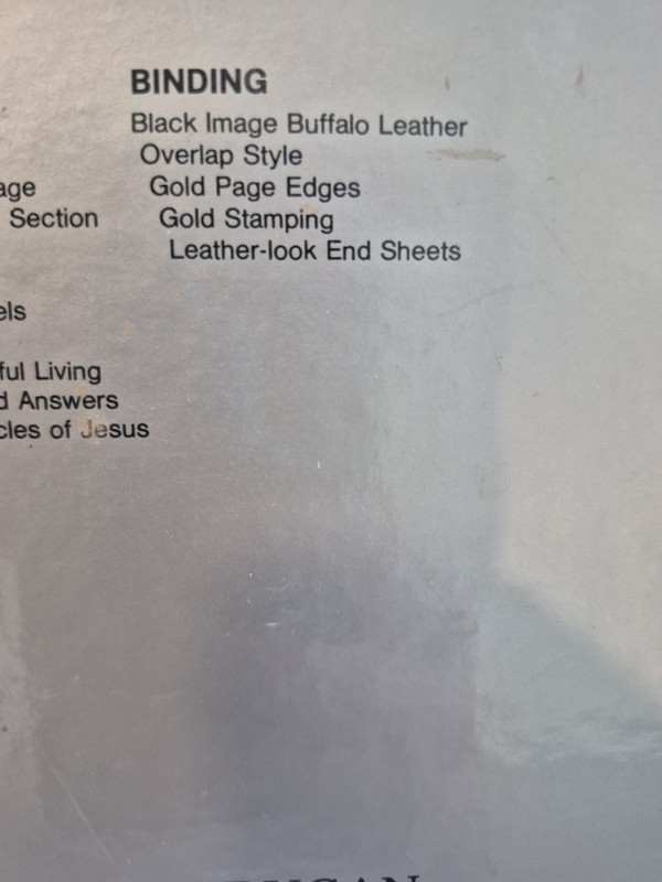 Dugan 710 Giant Print KJV Red Letter Study Helps Bible Box 1984 Black Leather gallery