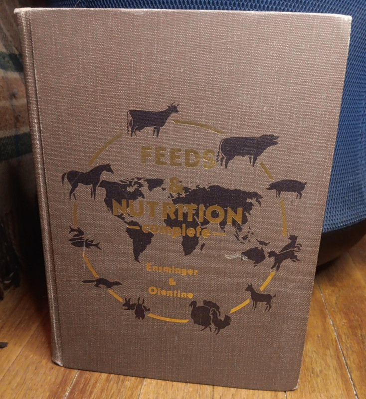 Vintage 1970s Feeds and Nutrition – First Edition hardcover vtg book Ensminger