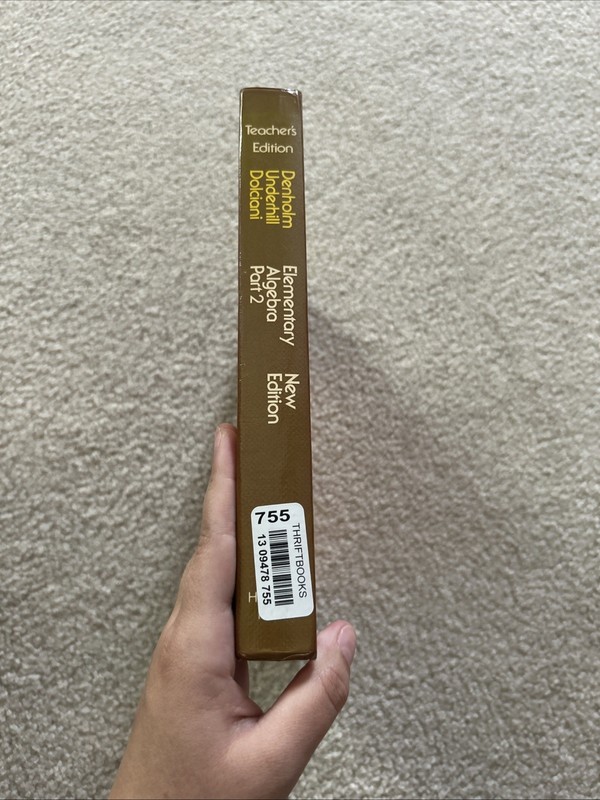 Part 2 Elementary Algebra New Edition Teachers Edition Dolciani gallery
