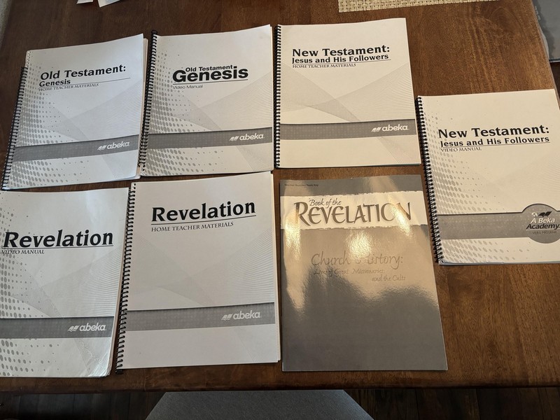 Abeka Genesis New Testament Revelation Instructor Teacher Video Manuals Lot Of 7
