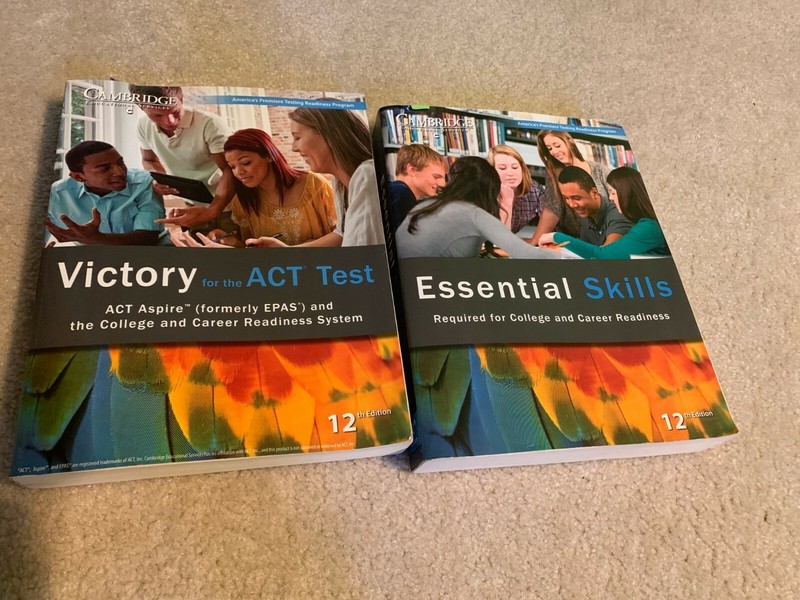 Victory for ACT Test + Essential Skills for College Entrance Exams Prep Guides