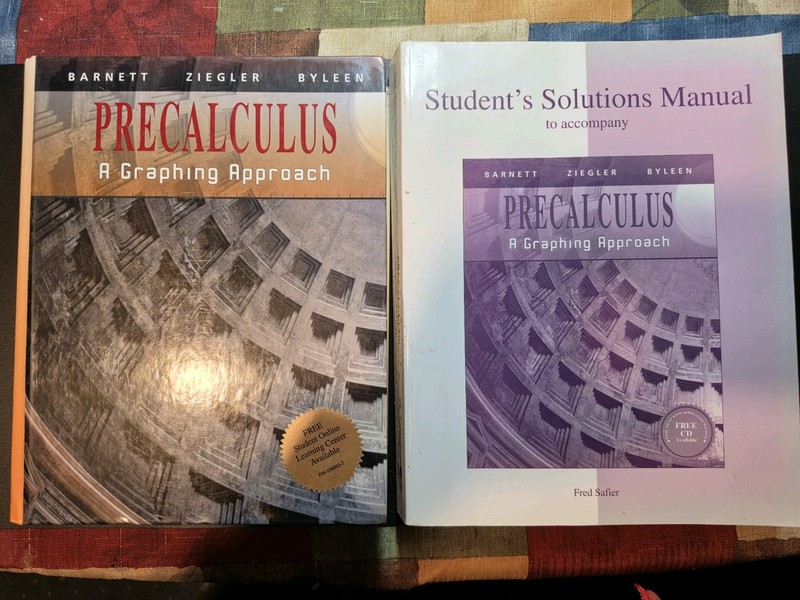Precalculus A Graphing Approach Barnett Ziegler Byleen 6th Ed Solutions Manual