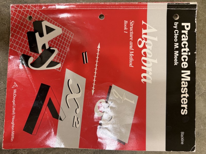 algebra structure and method Practice Masters