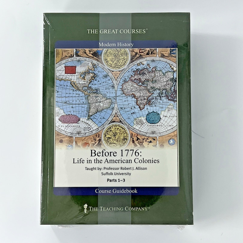 Before 1776 : Life in the American Colonies The Great Courses CDs & Guidebook